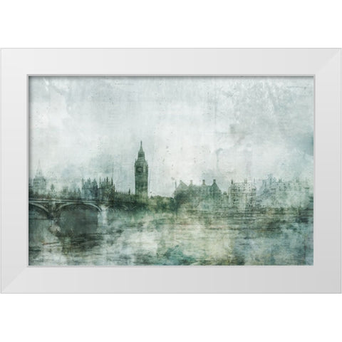 London Calling White Modern Wood Framed Art Print by Roko, Ken