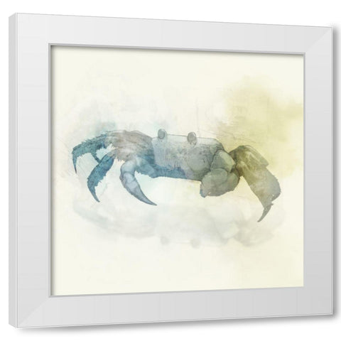 Indigo Crab IIÂ  White Modern Wood Framed Art Print by Roko, Ken