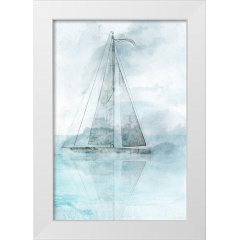 Sailing Boat II  White Modern Wood Framed Art Print by Roko, Ken
