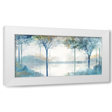 Blue Forest Lookout I  White Modern Wood Framed Art Print by Roko, Ken