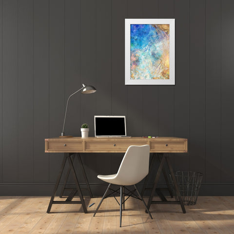 Oceanic Gold II White Modern Wood Framed Art Print by Roko, Ken