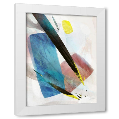Colour Pathway I  White Modern Wood Framed Art Print by Roko, Ken