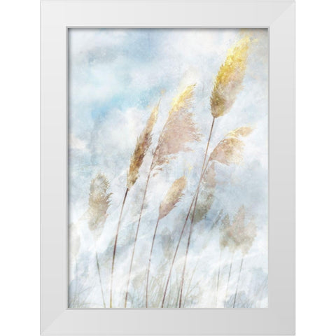 Reed Field II White Modern Wood Framed Art Print by Roko, Ken