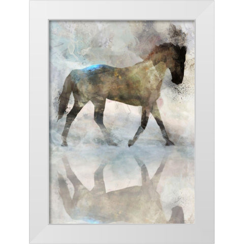 Gentle Walk I  White Modern Wood Framed Art Print by Roko, Ken