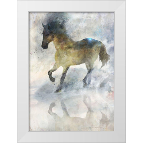 Gentle Walk II White Modern Wood Framed Art Print by Roko, Ken