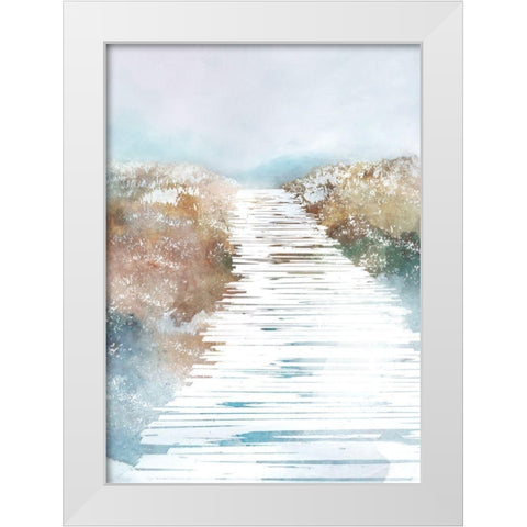 Unbridled Path II White Modern Wood Framed Art Print by Roko, Ken
