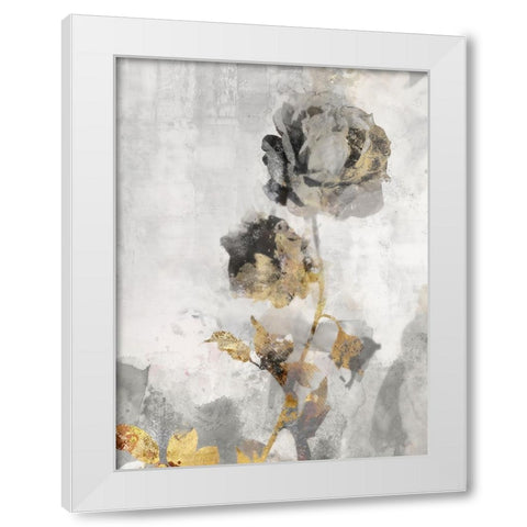 Black Roses I White Modern Wood Framed Art Print by Roko, Ken