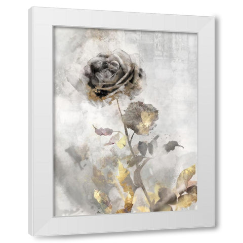 Black Roses II White Modern Wood Framed Art Print by Roko, Ken