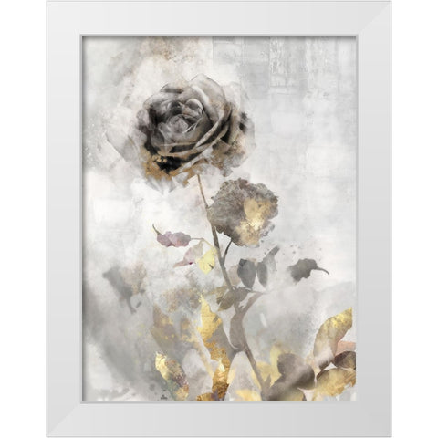Black Roses II White Modern Wood Framed Art Print by Roko, Ken