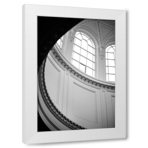 Upwards White Modern Wood Framed Art Print by Millet, Karyn