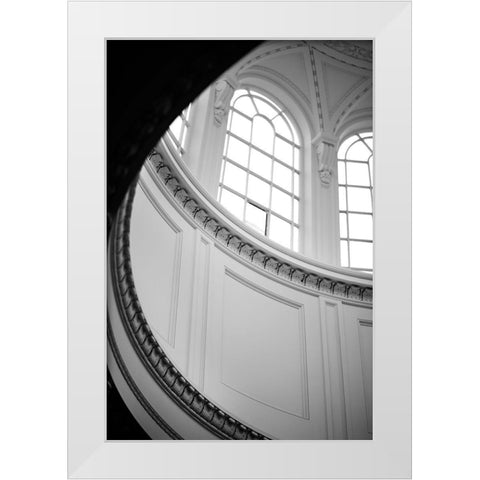 Upwards White Modern Wood Framed Art Print by Millet, Karyn
