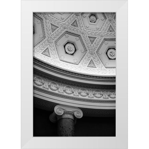 Multiple Stars White Modern Wood Framed Art Print by Millet, Karyn