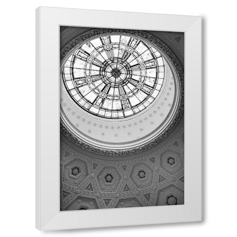 Oculus White Modern Wood Framed Art Print by Millet, Karyn