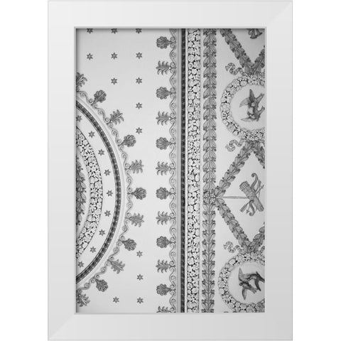 Birmingham Palace White Modern Wood Framed Art Print by Millet, Karyn