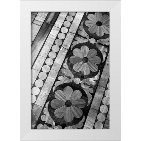Intarsia White Modern Wood Framed Art Print by Millet, Karyn