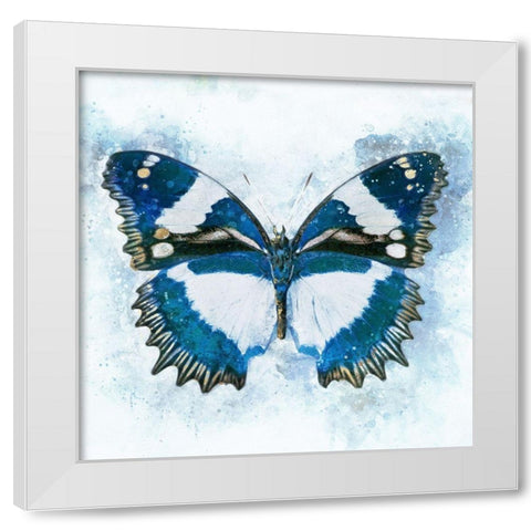 Flying Through Color White Modern Wood Framed Art Print by Robertson, Leda