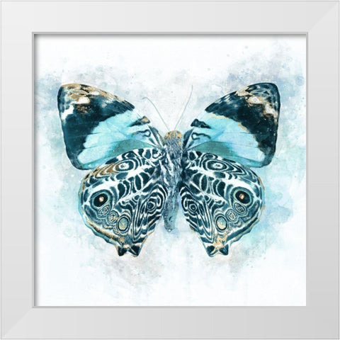 Winged Beauty White Modern Wood Framed Art Print by Robertson, Leda