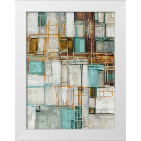 Midnight Waltz II White Modern Wood Framed Art Print by Mirabelli, Lori