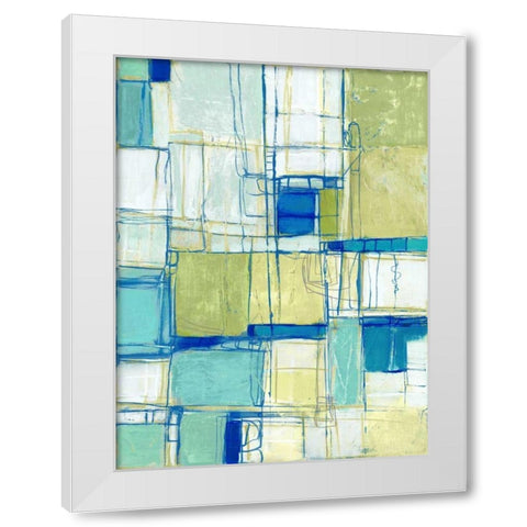 Shall We Dance White Modern Wood Framed Art Print by Mirabelli, Lori