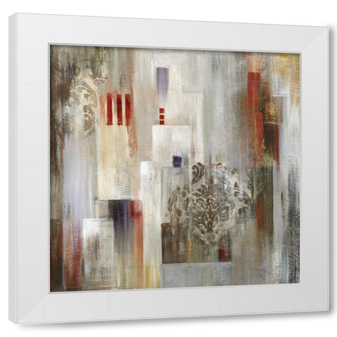 Joya White Modern Wood Framed Art Print by Lera