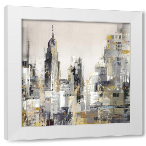 New York I White Modern Wood Framed Art Print by Mravyan, Valeria