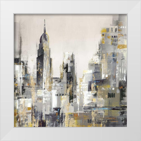 New York I White Modern Wood Framed Art Print by Mravyan, Valeria
