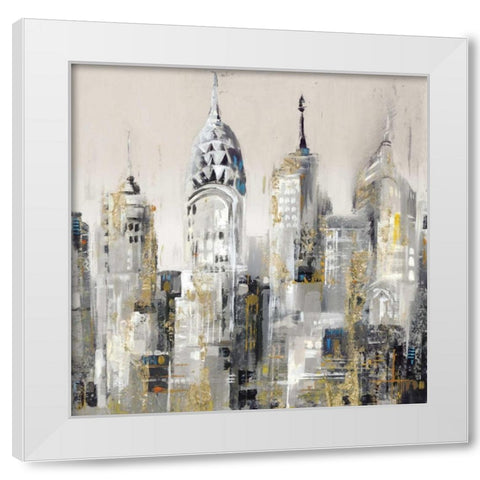 New York II White Modern Wood Framed Art Print by Mravyan, Valeria