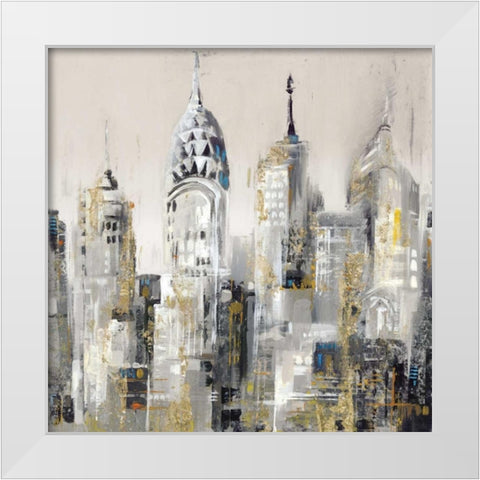 New York II White Modern Wood Framed Art Print by Mravyan, Valeria
