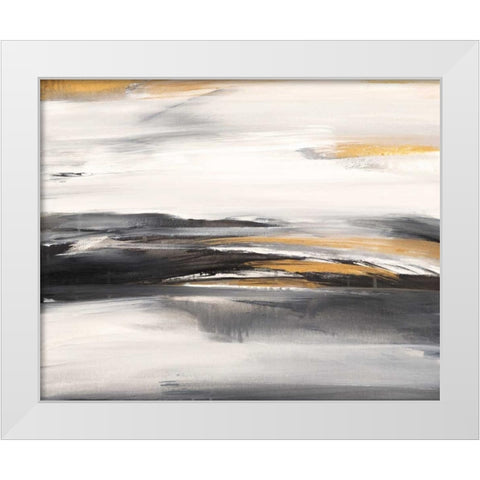Gold Rush I White Modern Wood Framed Art Print by Mravyan, Valeria