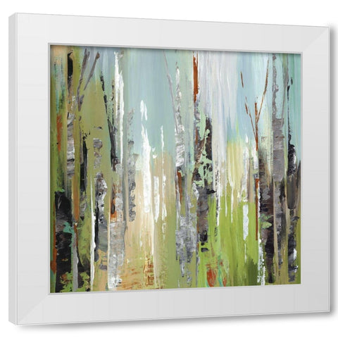 Woodland Pathway II White Modern Wood Framed Art Print by Mravyan, Valeria