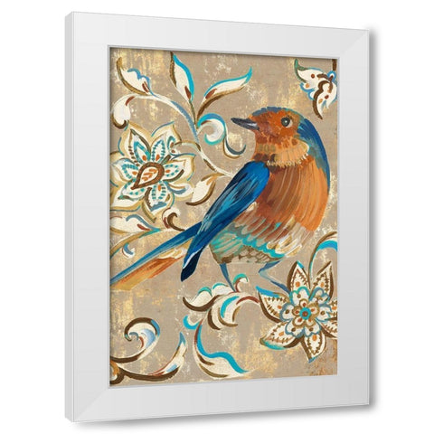 Tweet I White Modern Wood Framed Art Print by Mravyan, Valerie
