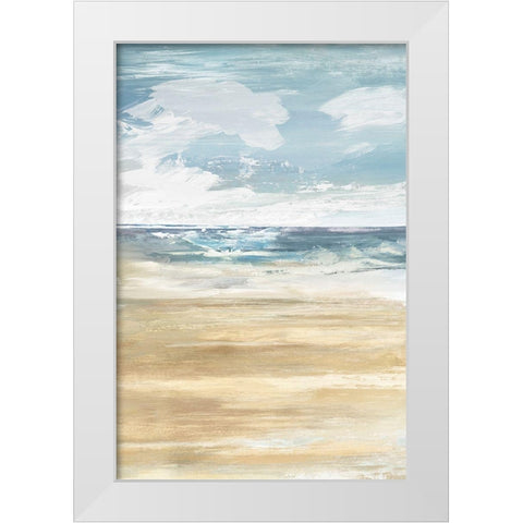 Beach Stop II  White Modern Wood Framed Art Print by Lera