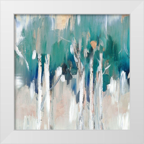 Lineament II  White Modern Wood Framed Art Print by Lera