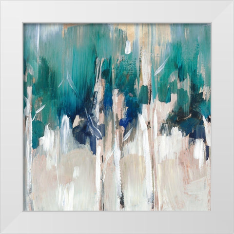 Lineament III  White Modern Wood Framed Art Print by Lera