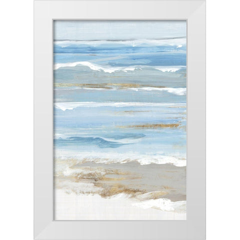 Golden Soft Birch White Modern Wood Framed Art Print by Lera