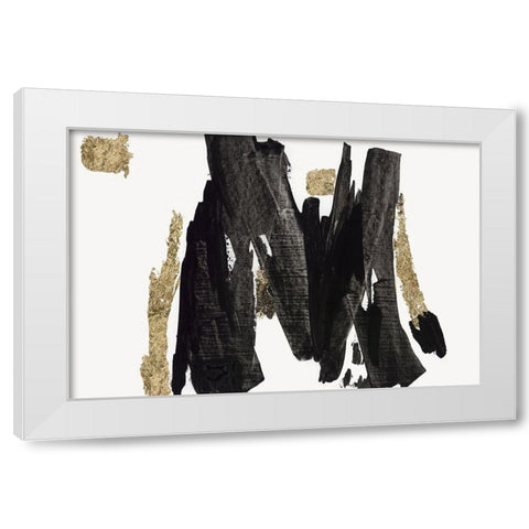 Stretching II White Modern Wood Framed Art Print by Lera