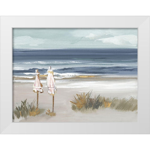 Summer Vacation I White Modern Wood Framed Art Print by Lera