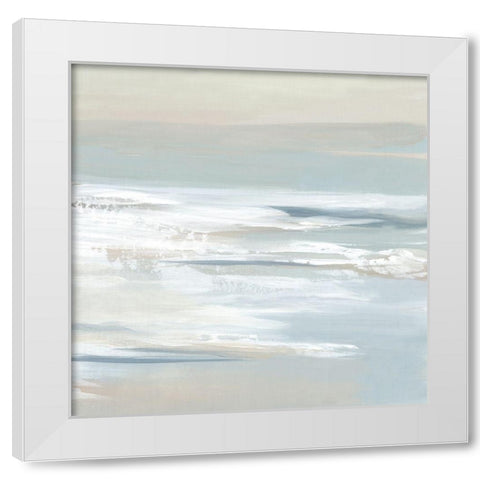 Shadows of the Sea I  White Modern Wood Framed Art Print by Lera