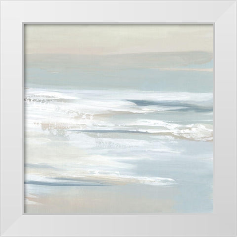 Shadows of the Sea I  White Modern Wood Framed Art Print by Lera