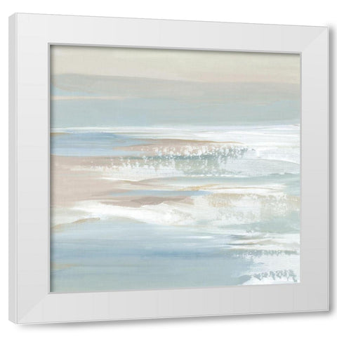 Shadows of the Sea II White Modern Wood Framed Art Print by Lera