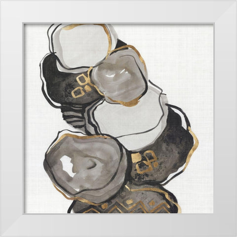 Golden Gate I  White Modern Wood Framed Art Print by Lera