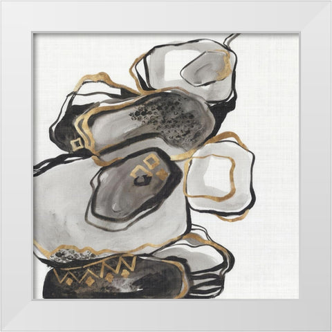 Golden Gate II White Modern Wood Framed Art Print by Lera