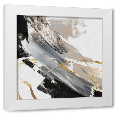 Thunder Chasing I  White Modern Wood Framed Art Print by Lera