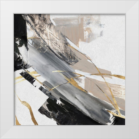 Thunder Chasing I  White Modern Wood Framed Art Print by Lera
