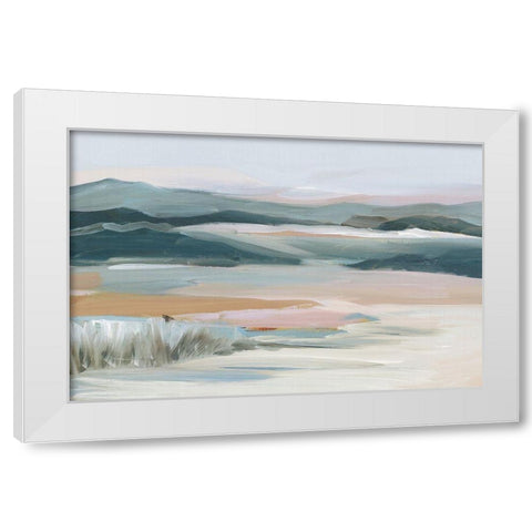 Whispers in the Sky  White Modern Wood Framed Art Print by Lera