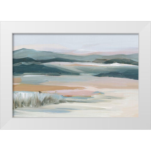 Whispers in the Sky  White Modern Wood Framed Art Print by Lera