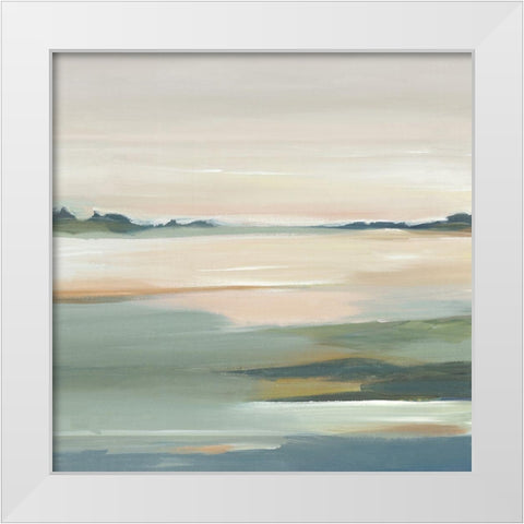 The Calm II White Modern Wood Framed Art Print by Lera