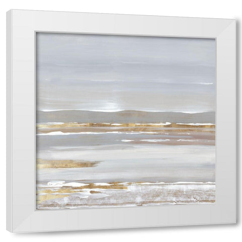 Calm Day I  White Modern Wood Framed Art Print by Lera