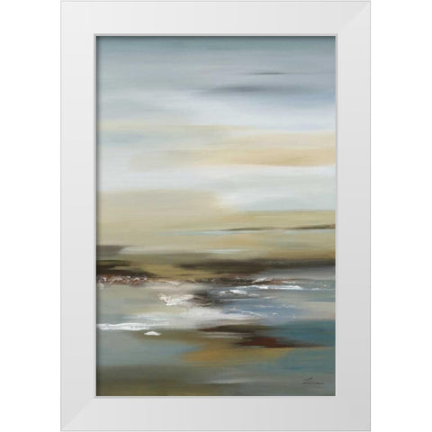 Serene I LTD. ED White Modern Wood Framed Art Print by Lena