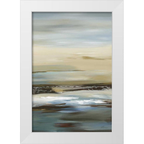 Serene II LTD. ED White Modern Wood Framed Art Print by Lena